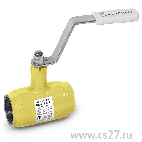 картинка Кран шаровый муфтовый TEMPER 38020100 ГАЗ DN100 PN25 | Центр Снабжения | Дальний Восток | Находка