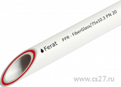 картинка Труба FERAT PPR-Fiber-G (из полипропилена, армированная стекловолокном)110 х18,3 PN 25 4 м | Центр Снабжения 