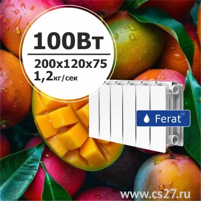 картинка Биметаллический радиатор FERAT БиМАНГО 200x120    6 сек | Центр Снабжения | Дальний Восток | Находка